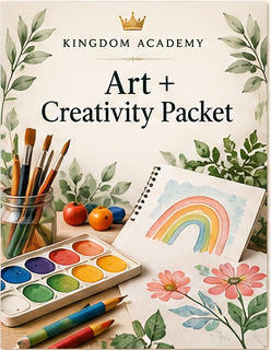 Kingdom Academy Art + Creativity Packet illustrated bundle artwork
