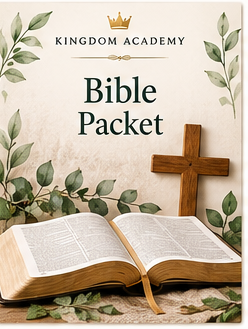 Kingdom Academy Bible Packet illustrated bundle artwork