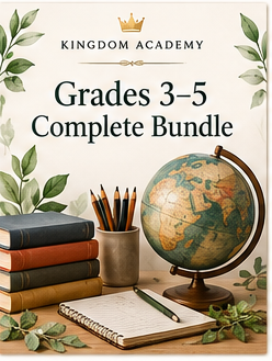Kingdom Academy Grades 3–5 Complete Bundle illustrated bundle artwork
